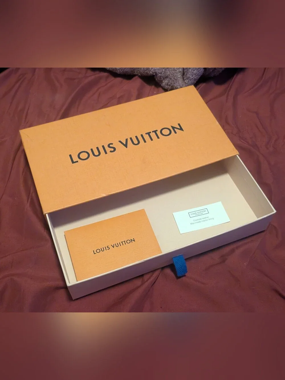 Louis Vuitton Orange Slide Out Drawer Gift Box 10